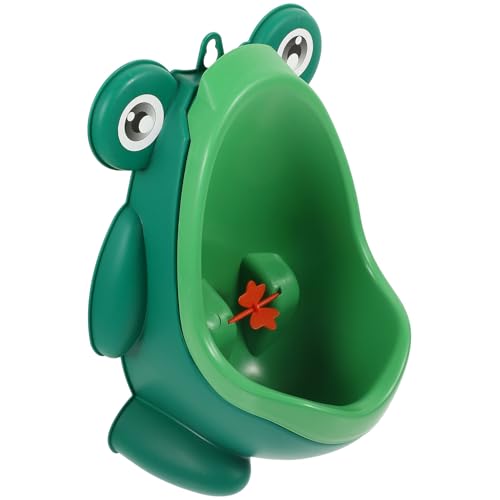 MUELODSIC 男児用トイレトレーニング小便器 カエル型軽量設計 転ピンホイール付き 楽しく集中促進 立って使える 用ポッティ