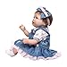Simulation Poupée fille Jouets Tissu Body Baby Doll en silicone souple main belle comme la recherche du nouveau-né de 15 pouces