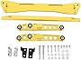 MOSTPLUS Rear Lower Control Arm Subframe Brace Tie Bar Compatible with 1992-1995 Honda Civic EG 1994-2001 Acura Integra (NON TYPE R) (Gold)