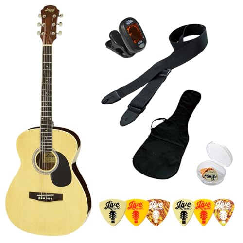 アコースティックギター 初心者セット 入門 6点 Legend FG-15 N ナチュラル