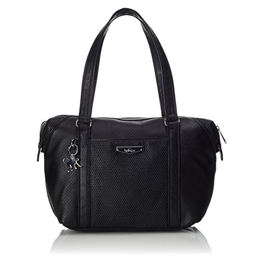 Kipling Art S, Borsa Con Maniglia Donna, Nero (REF33J Black Duo Perfo), 44x27x18 cm (B x H x T)