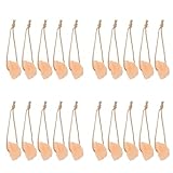 YARNOW ヤギ用天然塩舐めブロック 20個 - ロープ付き吊り下げ式ミネラルチューおもちゃ ペットと家畜用塩 微量元素サプリメント ケージ吊り下げデザイン