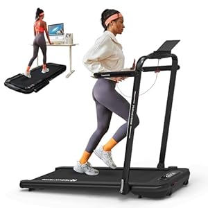 Mobvoi Home Treadmill Plus Treadmill SE 3 in 1 Folding Treadmill Walking Pad 2.5 HP Compact Under Desk Running Walking Machine for Home Office Remote Control LED Display 265LBS 7.6 MPH