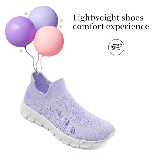 Womens Walking Running Shoes Slip on Tennis Workout Sneakers Non-Slip Ladies Athletic Comfort Casual Fashion Lightweight Breathable Mesh4