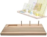 LNKA Wooden Ruler Rack Quilt Ruler Holder Stand 12.5'x5'