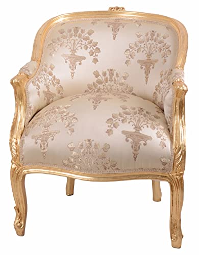 Barocksessel Louis Seize Sessel Barock Bergere Antik Armlehnsessel cat660a03 Palazzo Exclusiv