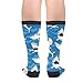 Jiekenmo Nautical Whale Shark Ocean Casual Unisex Novelty Fun Crew Socks Fashion Comfortable Men And Women Crazy Dress Socks
