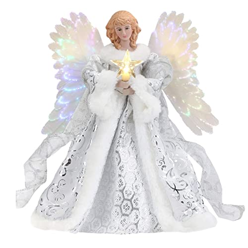 Eayoly Décoration d'ange de Noël, Pendentif Ange au Sommet du Sapin de Noël Cime d'arbre d'ange de Noël Décoration d'ange d'arbre de Noël, pour la Décoration de Noël Cover