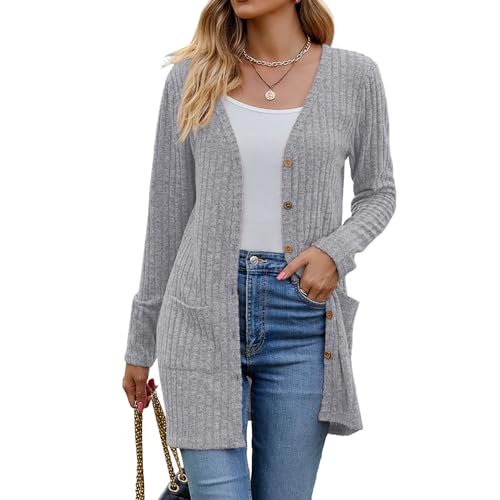 Image of Witsmile Womens 2026 Spring Fashion Cardigan Lightweight Soft Knit Long Top