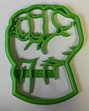 YNGLLC Hulk Fist Superhero Cookie Cutter Baking Tool, Made in USA, Green, 3 1/4' x 4' x 5/8', 1 Piece