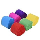 THREEMAO 6 Rolls 82ft Crepe Paper Streamers in 6 Colors for Birthday Party， Class Party，Family Gathering ，Graduation Ceremony Decorations, Various Large Festivals Decoration