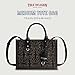True Religion Women's Tote Bag, Medium Quilted Modern Travel Shoulder Handbag with Adjustable Strap, Denim