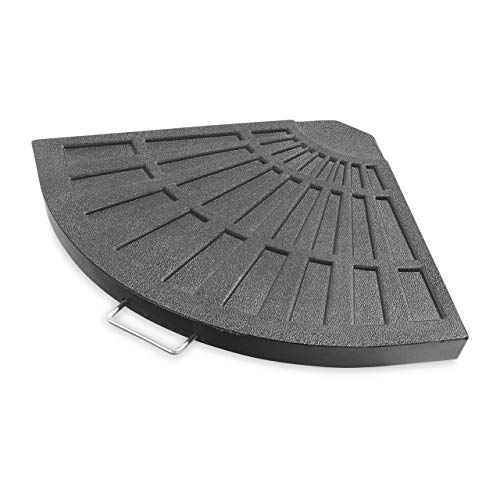 Harrier Poids de Base pour Parasol Banane [12,5/25kg/50kg] | Poids en Résine de Béton Résistants aux Intempéries pour Fixer les Parasols de Jardin...