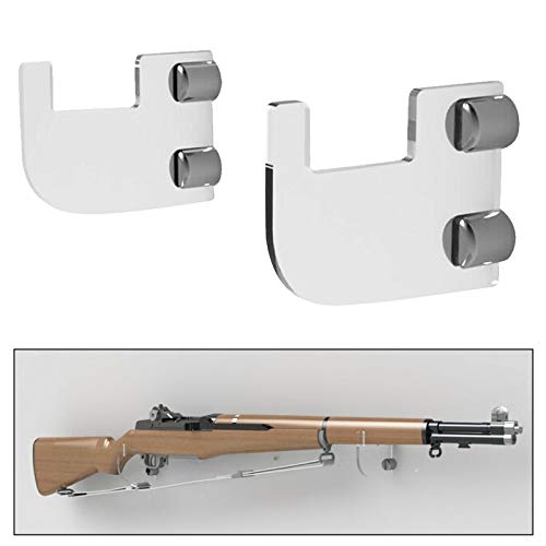 LOVIVER Conjunto de 2 Suportes para de Montagem Na Parede/Visor de/Suporte para Mosquete - Claro