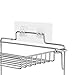 ZYLARUM Stainless Steel Folding Storage Rack | 2 - Tier Wall Mounted Shelves for Bathroom/Kitchen | Space Saving Organizer with 20lb Load Capacity | No Tools Installation