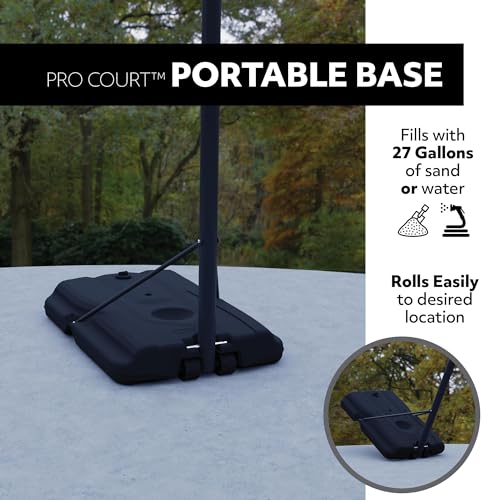 image for Lifetime Portable Basketball Hoop, Adjustable Height 7.5-10 Ft, 44 Inc