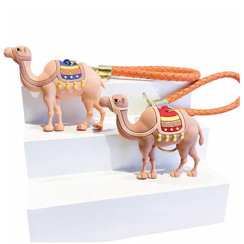 Dressed Camel Keychain Beautiful Design Colorful UAE Dubai Souvenir Gift (2pieces set)