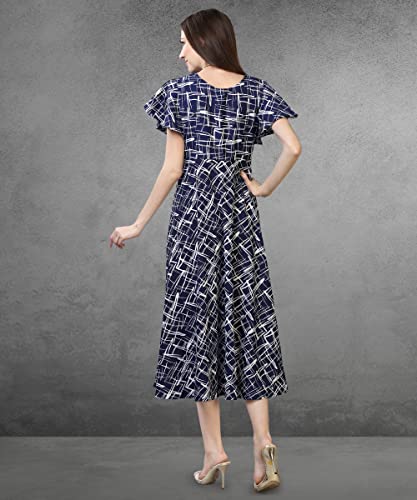 Image of QIQI Women's Crepe A-Line Maxi Casual Dress
