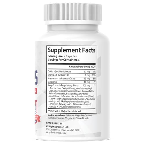 Call to Quarters - Sleep Aid & Relaxation Formula - 60 Capsules - Image 4