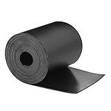 VUAOHIY Neoprene Rubber Sheet, Solid Rubber Seal Strips for DIY Gasket Materials, Oil-Resistance, Sound Reduce and Anti-Slip for Flooring, Pads, Bumpers, Supports (4In x 1/16In x 10Ft)