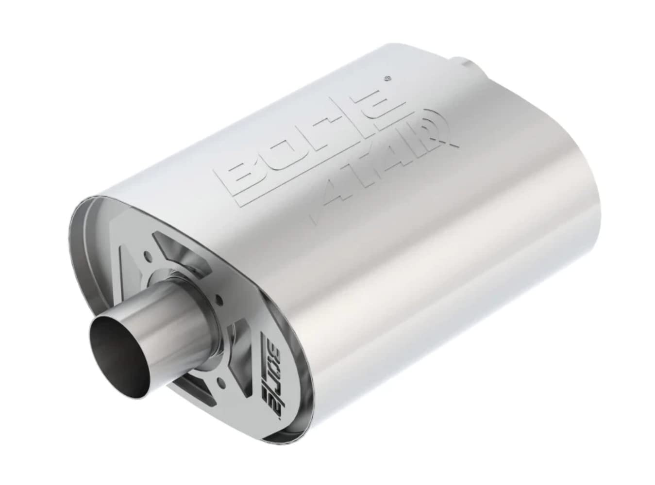 BORLA 400856 CrateMuffler for Ford Coyote Moderate Output 5.0L V8 2.5" Offset/Center 12" x 6" x 10.34" Body ATAK.