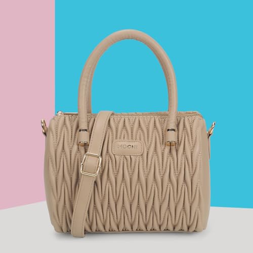 Image of Mochi Women Casual Pu Soft Body Zipper Closure Solid Sling Bag With 2 Pocket And 1 Compartments