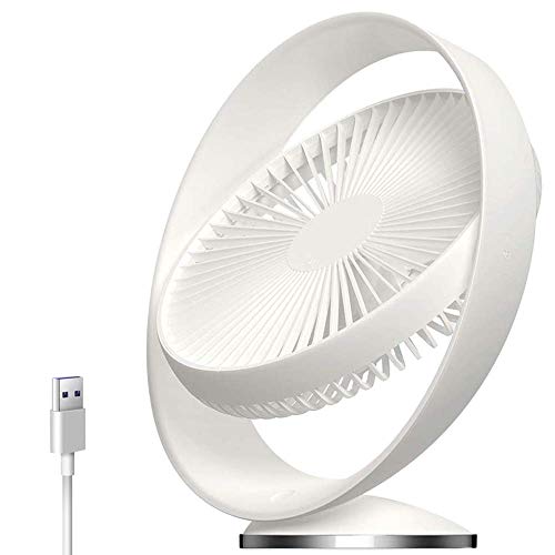 ZT-TTHG デスク扇風機充電式リチウム電池は、家庭のキッチンオフィス用ファン、3つの速度と静粛性、160度回転、上下Usbの表ファン、強風&コードレスデザインを運営しました