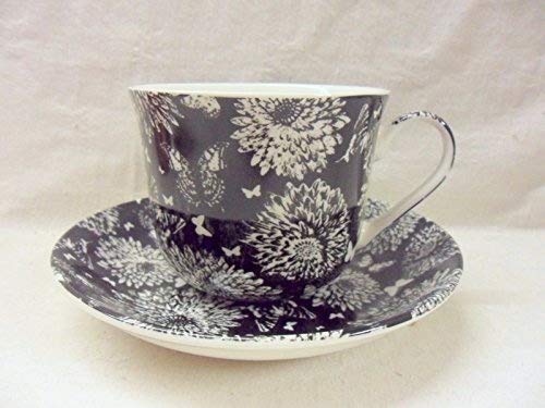 Black Persia Jumbo Cup and Saucer
