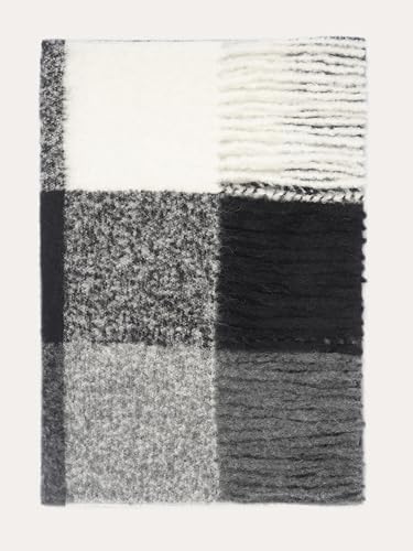 MISTI Oversized 79”x18” Alpaca & Wool Chunky Scarf for Him & Her | Soft, Warm, Resilient & Non-Pilling | Plaid Shawl & Wrap2