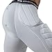 Mcdavid Mens Football Integrated 7 Pad ¾ Compression Tights, Protection for HIPS, Thighs, Tailbone & Knees, Adult