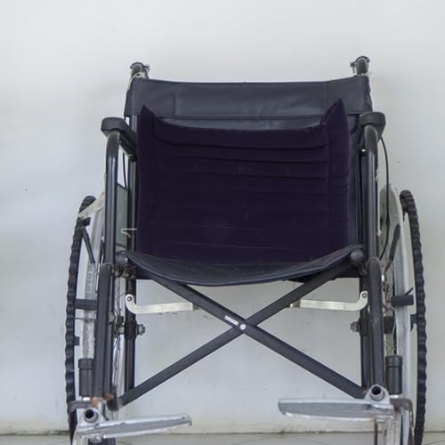 Cojín lumbar inflable ergonómico de tejido flocado para silla de ruedas 6