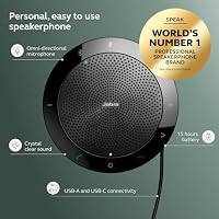 Jabra Speak 510 (2025 Edition) Portable USB Bluetooth Speaker, Black — image 3