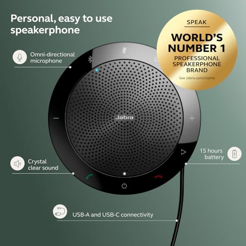 Jabra Speak 510 (2025 Edition) Portable Bluetooth USB Conference Speaker - image 3