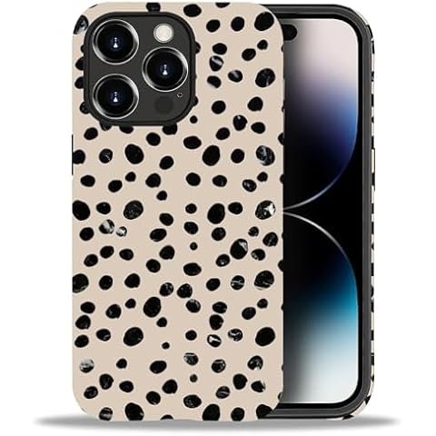 Amasnay IPhone 15 Pro Max Polka Dots Case Cover