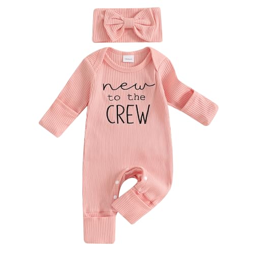 Image of allshope Infant Baby Girl Fall Outfit Sweatshirt Romper Little Sister Lil Sis Long Sleeve Jumpsuit Newborn Clothes
