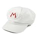 Mario Luigi Wario Waluigi Fire Mario Embroidered Costume Newsboy Hat - Fire Mario White