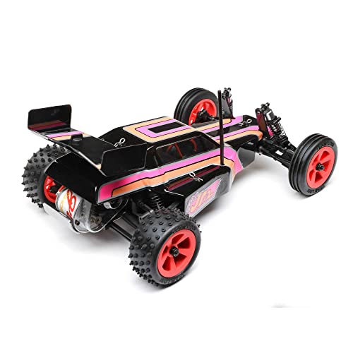 LOSI 1/16 Mini JRX2 2 Wheel Drive Buggy Brushed RTR Black LOS01020T3 Car – vue 3