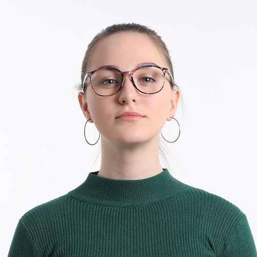 Image of VisionGlobal Blue Light Blocking Glasses, Lightweight Oval Frame, Computer Glasses for Gaming, Office, TV