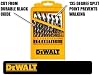 Set de brocas DEWALT 29 piezas negro y dorado, acero de alta velocidad, punta dividida, recubrimiento de óxido negro, hélice optimizada, núcleo más resistente para taladro (DWA1189) 8