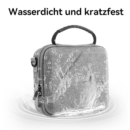 DJI Osmo Mobile 7P Tasche, Tragbare Aufbewahrung, PU Umhängetasche Aufbewahrung, Schutztasche, Robuste Umhängetasche Reisetasche für DJI Osmo Mobile 7/7P (Dunkelgrau)