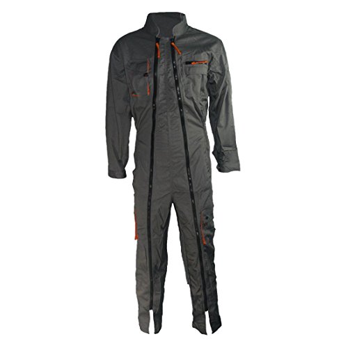 Delta plus vestuario laboral - Buzo 2 cremallera 65/35 poliester algodón gris -l