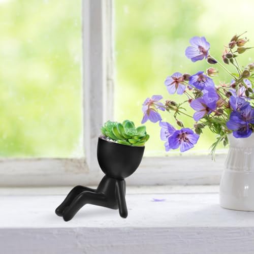 Petits pots pour cactus et succulentes en céramique blanche - 4