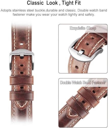 Image of HUAFIY Compatible for Apple Watch Bands 42mm 44mm45mm46mm 49mm 38mm 40mm41mm, Genuine Leather Band Strap for iWatch Series 11 /10 /9 /8,7,6,5,4,3,2,1, Ultra3 2 1
