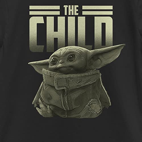 Image of STAR WARS Girl's The Mandalorian The Child Text T-Shirt