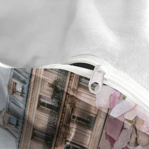 Housse de couette Paris 3D anti-décoloration en microfibre douce - 8