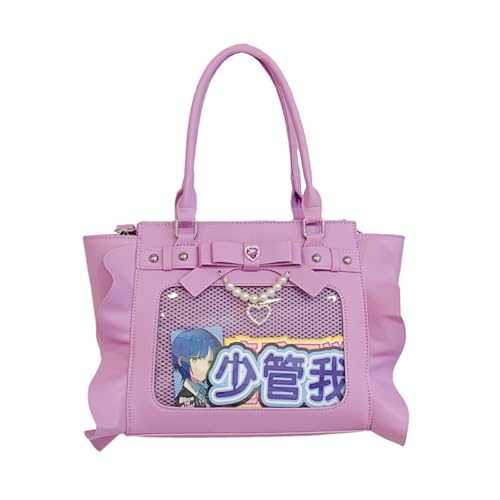 Pin display inserts sheet for ita crossbody bag Pearl Bow Itabag Insert Display PU Leather Tote