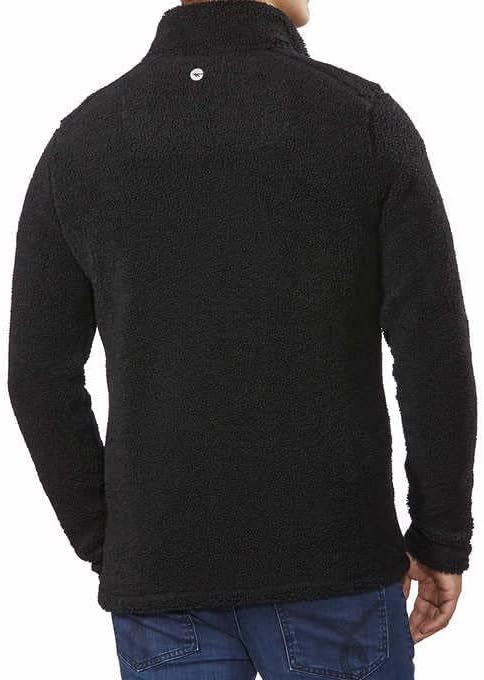 HI-TEC Men’s Thermo Fleece ¼ Zip Pullover Sweater, Black, Medium - Image 5