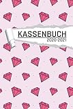 Kassenbuch 2020 -2021: Diamanten Motiv für Schmuckhändler I Undatiert I 120 Seiten I DIN A5 I Für jedes Kalenderjahr und Quartal I Kalenderwoche Übersicht I Dot Grip Notizen I matt