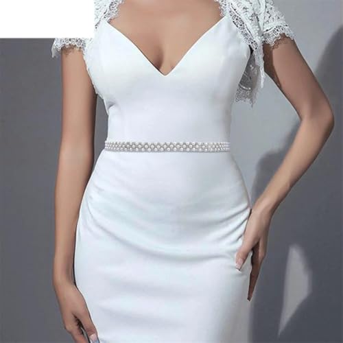 Handmade Wedding Belt Elegant Pearl Bridal Sash Party Dress Rhinestones Applique Wedding Accessories2