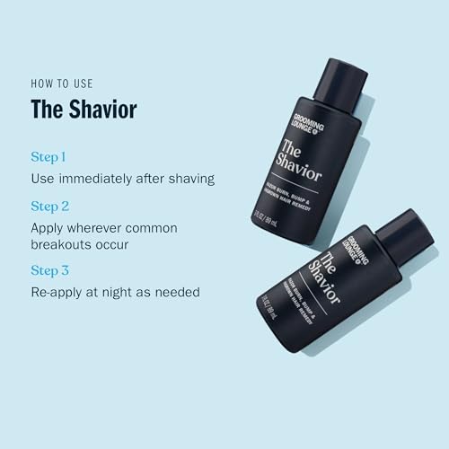 Grooming Lounge The Shavior Post Shave Remedy - Calms Inflammation and Irritation - Prevents and Eliminates Ingrown Hair - Effective Spot Treatment - No Paraben and Sulfate - Cruelty Free - 3 pack - Thumbnail 7